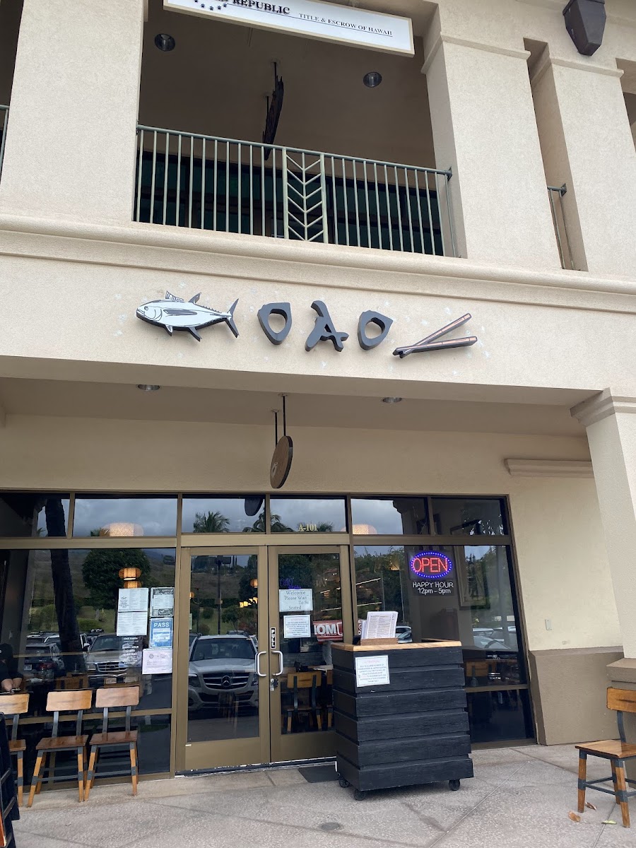 Oao - Sushi Bar & Grill At Wailea